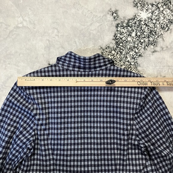 Cabi Blazer Womens Size M‎ Blue The Explorer Checkup Heritage Plaid Jacket - Picture 3 of 8